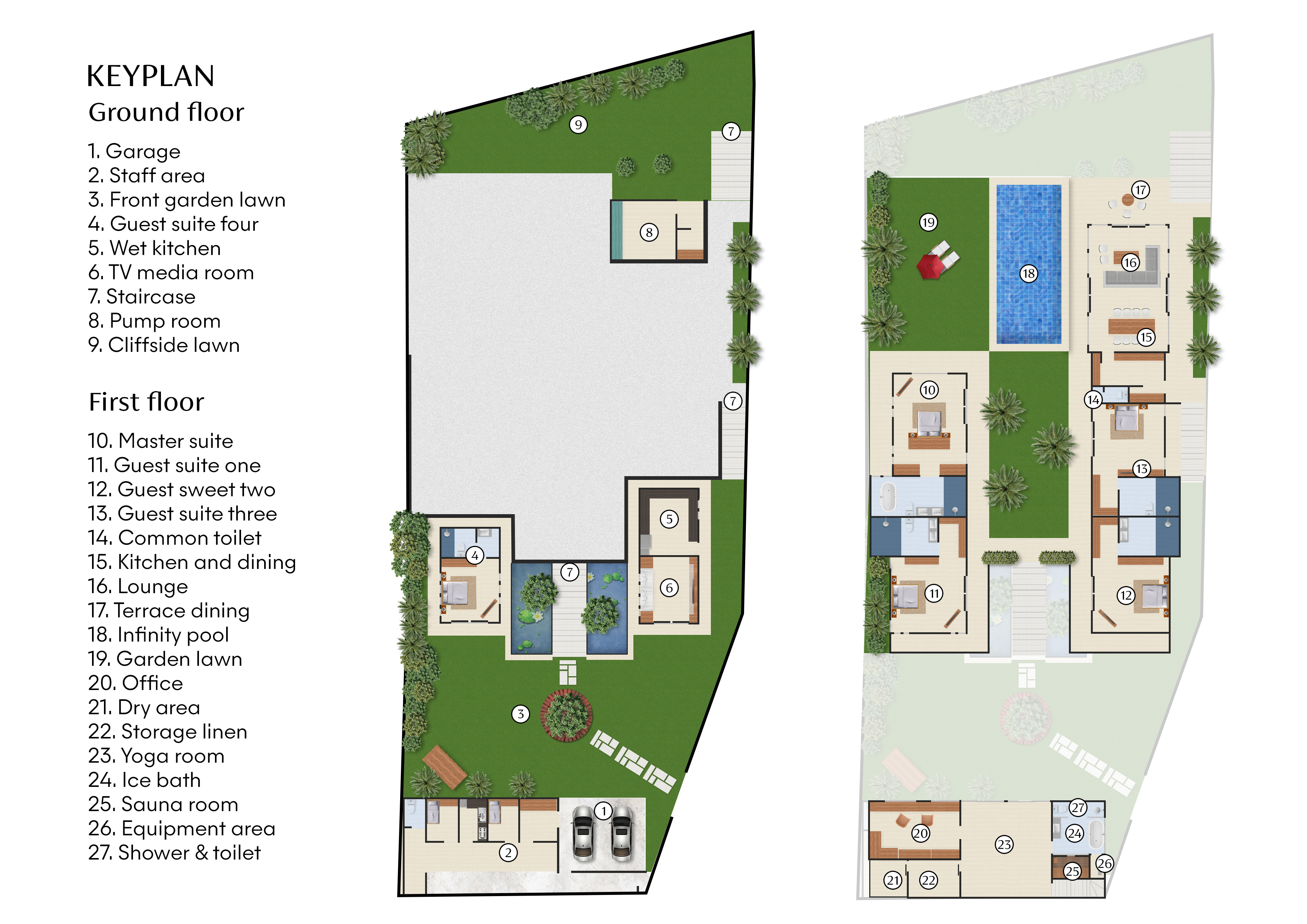 Villa Sol Y Mar Floorplan